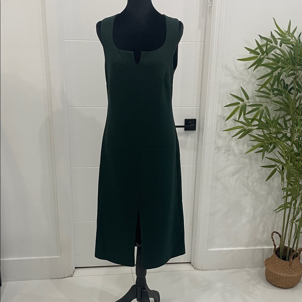 Banana Republic Dark Green Midi Dress
